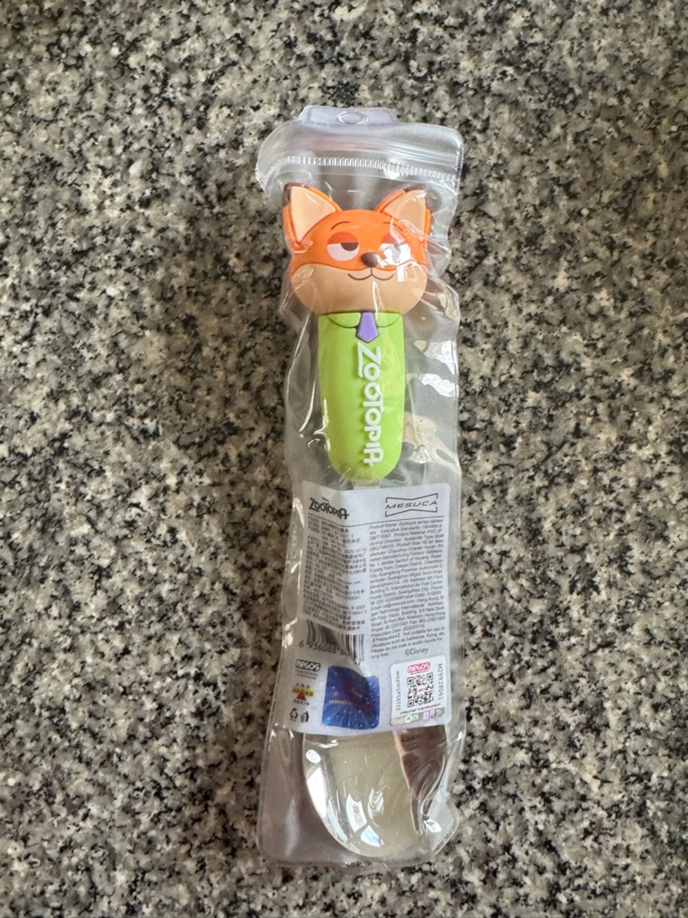 Disney Zootopia Nick Wilde Character Spoon - Orange, Green & Purple